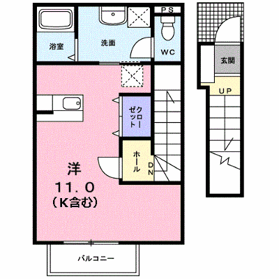 プチフルールＮ 202【管理NO：1-014104801-02020】 ★家具家電は申し込み後に搬入します★ ★2026年10月上旬入居可能★の外観画像