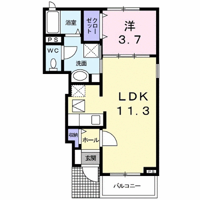 カーサ・プラシード 103【管理NO：1-017281201-01030】 ★家具家電は申し込み後に搬入します★ ★2026年11月上旬入居可能★の外観画像
