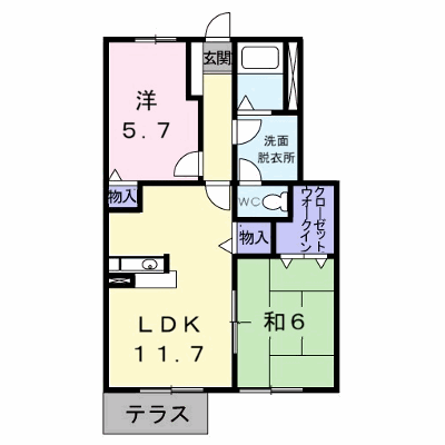 ロワポアールＢ 101【管理NO：1-010031902-01010】 ★家具家電は申し込み後に搬入します★ ★2026年11月中旬入居可能★の外観画像