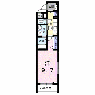 リバーバッグ　Ⅱ 101【管理NO：1-027398001-01010】 ★家具家電は申し込み後に搬入します★ ★2026年11月中旬入居可能★の外観画像