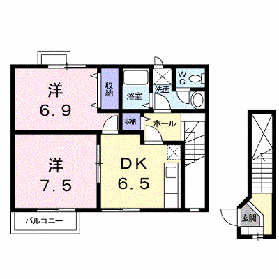 ラフィネＴ 201【管理NO：1-009723601-02010】 ★家具家電は申し込み後に搬入します★ ★2026年11月中旬入居可能★の外観画像