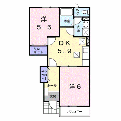 ルーナⅠ 102【管理NO：1-011914001-01020】 ★家具家電は申し込み後に搬入します★ ★2026年11月中旬入居可能★の外観画像