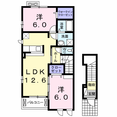 ソレイユ・西口Ａ 201【管理NO：1-017818801-02010】 ★家具家電は申し込み後に搬入します★ ★2026年11月中旬入居可能★の外観画像