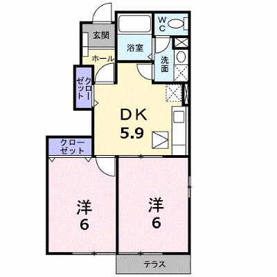 フォレスタ大脇谷 101【管理NO：1-011433401-01010】 ★家具家電は申し込み後に搬入します★ ★2026年10月下旬入居可能★の外観画像