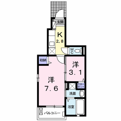 ツバキハイツ 106【管理NO：1-024979501-01050】 ★家具家電は申し込み後に搬入します★の外観画像