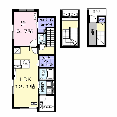 ベルカーサⅢ 303【管理NO：1-024808502-03030】 ★家具家電は申し込み後に搬入します★ ★2026年10月下旬入居可能★の外観画像