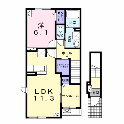 Ｉ・ＲＯ・ＨＡ　Ⅰ 201【管理NO：1-026046101-02010】 ★家具家電は申し込み後に搬入します★ ★2026年10月下旬入居可能★の外観画像