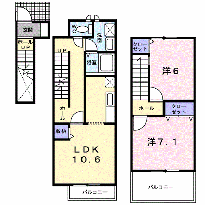シャトレ・Ｔ．Ｓ 202【管理NO：1-011700501-02020】 ★家具家電は申し込み後に搬入します★ ★2026年11月中旬入居可能★の外観画像