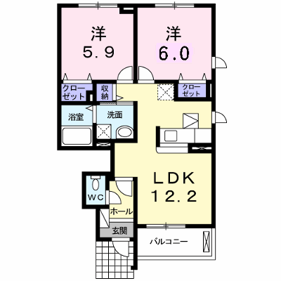 カーサ　フェリーチェ 102【管理NO：1-017073601-01020】 ★家具家電は申し込み後に搬入します★ ★2026年10月下旬入居可能★の外観画像