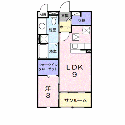 ラフェリア 103【管理NO：1-020670201-01030】 ★家具家電は申し込み後に搬入します★ ★2026年10月中旬入居可能★の外観画像