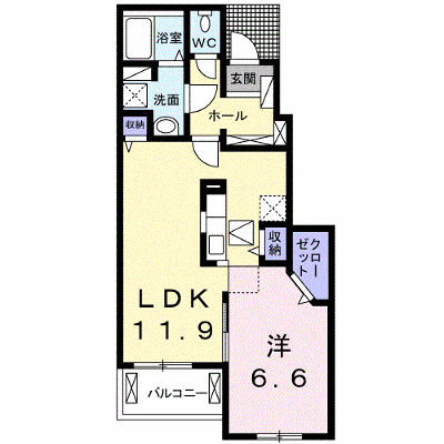 エスペラント・ボヌール　Ｂ 102【管理NO：1-022357102-01020】 ★家具家電は申し込み後に搬入します★ ★2026年10月下旬入居可能★の外観画像