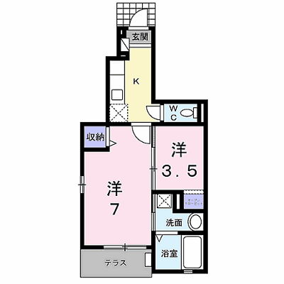 カーサスカイⅢ 107【管理NO：1-018232901-01060】 ★家具家電は申し込み後に搬入します★ ★2026年10月下旬入居可能★の外観画像