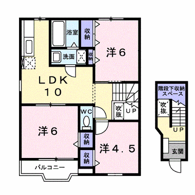 ソレアードガーデンⅠ 201【管理NO：1-007461601-02010】 ★家具家電は申し込み後に搬入します★ ★2026年10月下旬入居可能★の外観画像