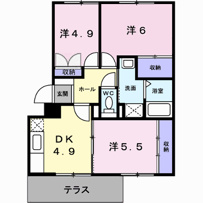ＴＳコスモス 107【管理NO：1-004776301-01070】 ★家具家電は申し込み後に搬入します★ ★2026年10月中旬入居可能★の外観画像