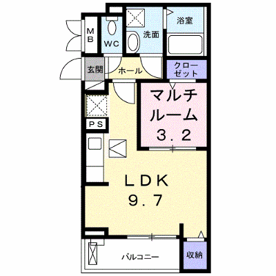 プラシード上泉 103【管理NO：1-025098501-01030】 ★家具家電は申し込み後に搬入します★ ★2026年10月中旬入居可能★の外観画像
