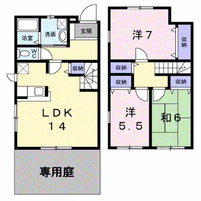 オリエンスＣ 102【管理NO：1-010193403-01020】 ★家具家電は申し込み後に搬入します★ ★2026年11月上旬入居可能★の外観画像