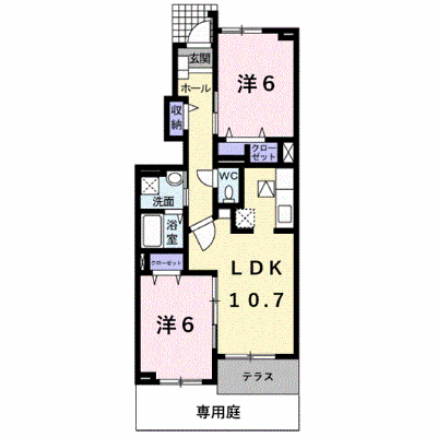 クラール・ミルト　Ｆ．Ｕ 103【管理NO：1-015747701-01030】 ★家具家電は申し込み後に搬入します★ ★2026年10月下旬入居可能★の外観画像