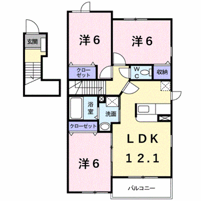 ベルハーモニー 201【管理NO：1-014733801-02010】 ★家具家電は申し込み後に搬入します★ ★2026年11月中旬入居可能★の外観画像
