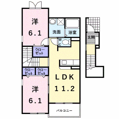 クラール・ベルＦ・Ｕ 206【管理NO：1-013724801-02050】 ★家具家電は申し込み後に搬入します★ ★2026年12月中旬入居可能★の外観画像