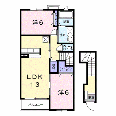 ヴァンテリュイソー 205【管理NO：1-014312301-02040】 ★家具家電は申し込み後に搬入します★ ★2026年10月下旬入居可能★の外観画像