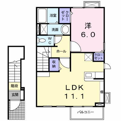 ジェイド　Ⅱ 205【管理NO：1-014922402-02040】 ★家具家電は申し込み後に搬入します★ ★2026年10月上旬入居可能★の外観画像