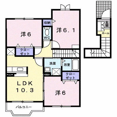 セレノⅡ 202【管理NO：1-012888001-02020】 ★家具家電は申し込み後に搬入します★ ★2026年11月中旬入居可能★の外観画像