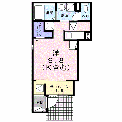 エスポワールＢ 101【管理NO：1-026958402-01010】 ★家具家電は申し込み後に搬入します★ ★2026年10月下旬入居可能★の外観画像