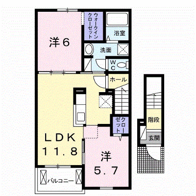 ＨＩＮＡＴＡ　ＲＥＮ　Ⅲ 202【管理NO：1-022527003-02020】 ★家具家電は申し込み後に搬入します★ ★2026年10月上旬入居可能★の外観画像