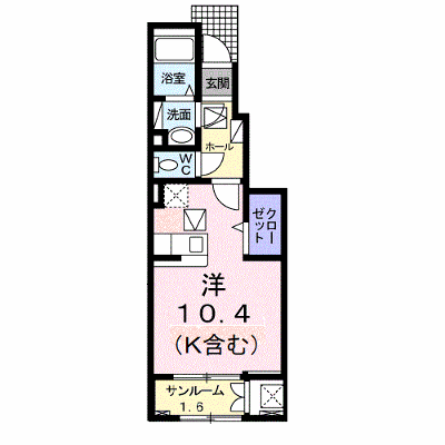 バーミィ・フィオーレ 105【管理NO：1-024648501-01040】 ★家具家電は申し込み後に搬入します★ ★2026年11月上旬入居可能★の外観画像