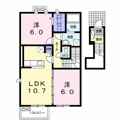 シャルマンジャンⅢＡ 202【管理NO：1-016942501-02020】 ★家具家電は申し込み後に搬入します★ ★2026年10月中旬入居可能★の外観画像