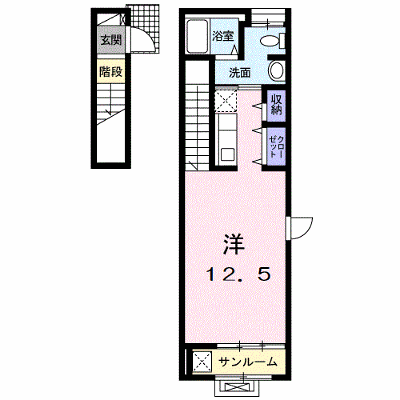 パーク　ハウス 201【管理NO：1-020823901-02010】 ★家具家電は申し込み後に搬入します★の外観画像
