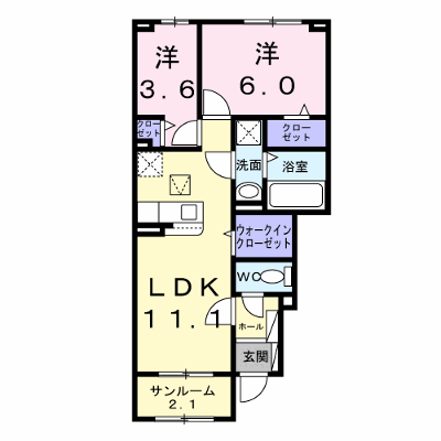 リベルテ 104【管理NO：1-028740701-01040】 ★家具家電は申し込み後に搬入します★ ★2027年02月中旬入居可能★の外観画像