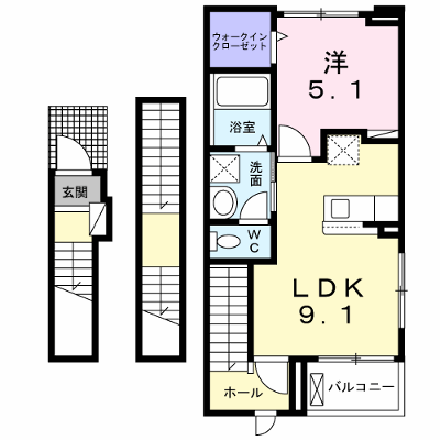 シャルモントゥⅢ 301【管理NO：1-027119101-03010】 ★家具家電は申し込み後に搬入します★ ★2026年11月中旬入居可能★の外観画像