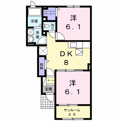 フレアルーチェ　吉野ヶ里Ⅰ 102【管理NO：1-021489601-01020】 ★家具家電は申し込み後に搬入します★ ★2026年10月下旬入居可能★の外観画像