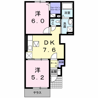 セントラルヤ－ドＡ 102【管理NO：1-015310001-01020】 ★家具家電は申し込み後に搬入します★ ★2026年11月中旬入居可能★の外観画像