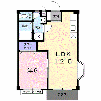 メゾン高野Ｂ 101【管理NO：1-004521602-01010】 ★家具家電は申し込み後に搬入します★ ★2026年10月下旬入居可能★の外観画像