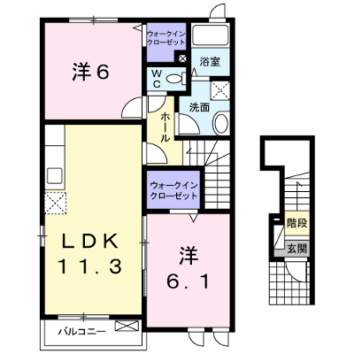 ラディアント・ガーデンＢ 201【管理NO：1-016310802-02010】 ★家具家電は申し込み後に搬入します★ ★2026年11月上旬入居可能★の外観画像