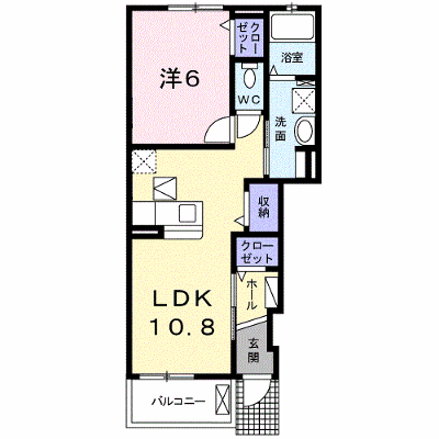 サニーヒルサイドⅡ 102【管理NO：1-020402301-01020】 ★家具家電は申し込み後に搬入します★ ★2026年10月中旬入居可能★の外観画像