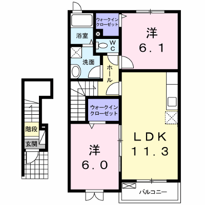 カーサ・フェリーチェ壱番館 203【管理NO：1-014882701-02030】 ★家具家電は申し込み後に搬入します★ ★2026年11月中旬入居可能★の外観画像