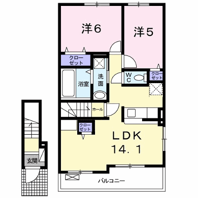 フォレスタ野間口 203【管理NO：1-025295101-02030】 ★家具家電は申し込み後に搬入します★ ★2026年11月中旬入居可能★の外観画像