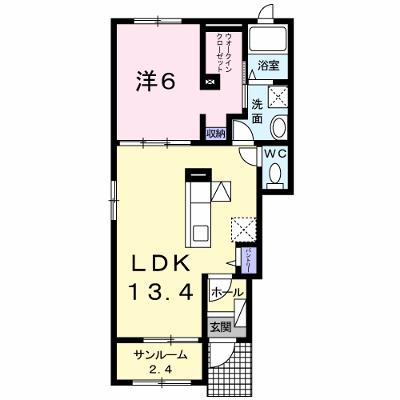 メゾン　ド　ソレイユ 101【管理NO：1-019633101-01010】 ★家具家電は申し込み後に搬入します★ ★2026年10月中旬入居可能★の外観画像