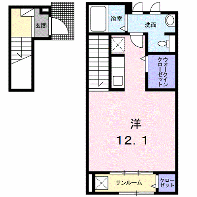 ブエナ・スエルテⅡ 202【管理NO：1-021708001-02020】 ★家具家電は申し込み後に搬入します★ ★2026年10月下旬入居可能★の外観画像
