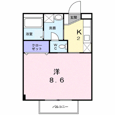 サニー徳重 202【管理NO：1-012010401-02020】 ★家具家電は申し込み後に搬入します★ ★2026年10月下旬入居可能★の外観画像