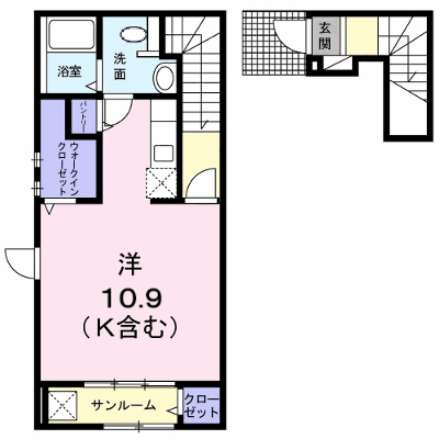 フェリーチェ 201【管理NO：1-022812001-02010】 ★家具家電は申し込み後に搬入します★ ★2026年10月下旬入居可能★の外観画像