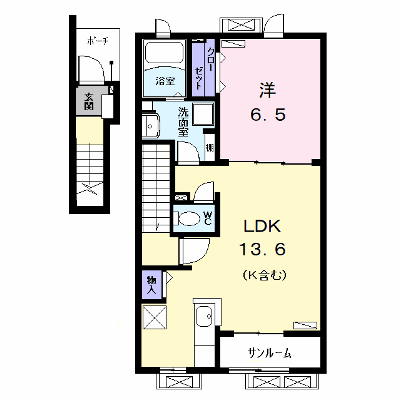ベルシア 202【管理NO：1-024194301-02020】 ★家具家電は申し込み後に搬入します★の外観画像