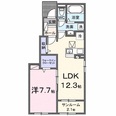 コリーヌ　Ⅰ 101【管理NO：1-027503201-01010】 ★家具家電は申し込み後に搬入します★ ★2026年11月中旬入居可能★の外観画像