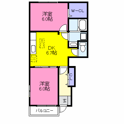 サニー鎗町Ⅲ 101【管理NO：1-015180001-01010】 ★家具家電は申し込み後に搬入します★ ★2026年10月下旬入居可能★の外観画像