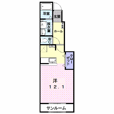 コリーヌＡ 103【管理NO：1-018289401-01030】 ★家具家電は申し込み後に搬入します★ ★2026年10月下旬入居可能★の外観画像