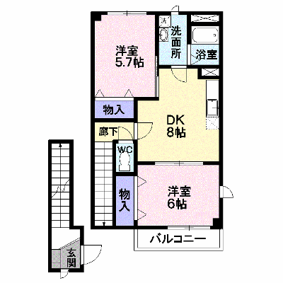 シュトラーセ 205【管理NO：1-010776601-02040】 ★家具家電は申し込み後に搬入します★ ★2026年10月中旬入居可能★の外観画像