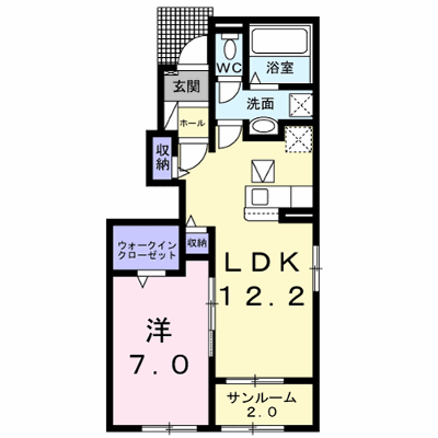 マロン・リジェールⅠ 101【管理NO：1-026312601-01010】 ★家具家電は申し込み後に搬入します★ ★2026年11月中旬入居可能★の外観画像
